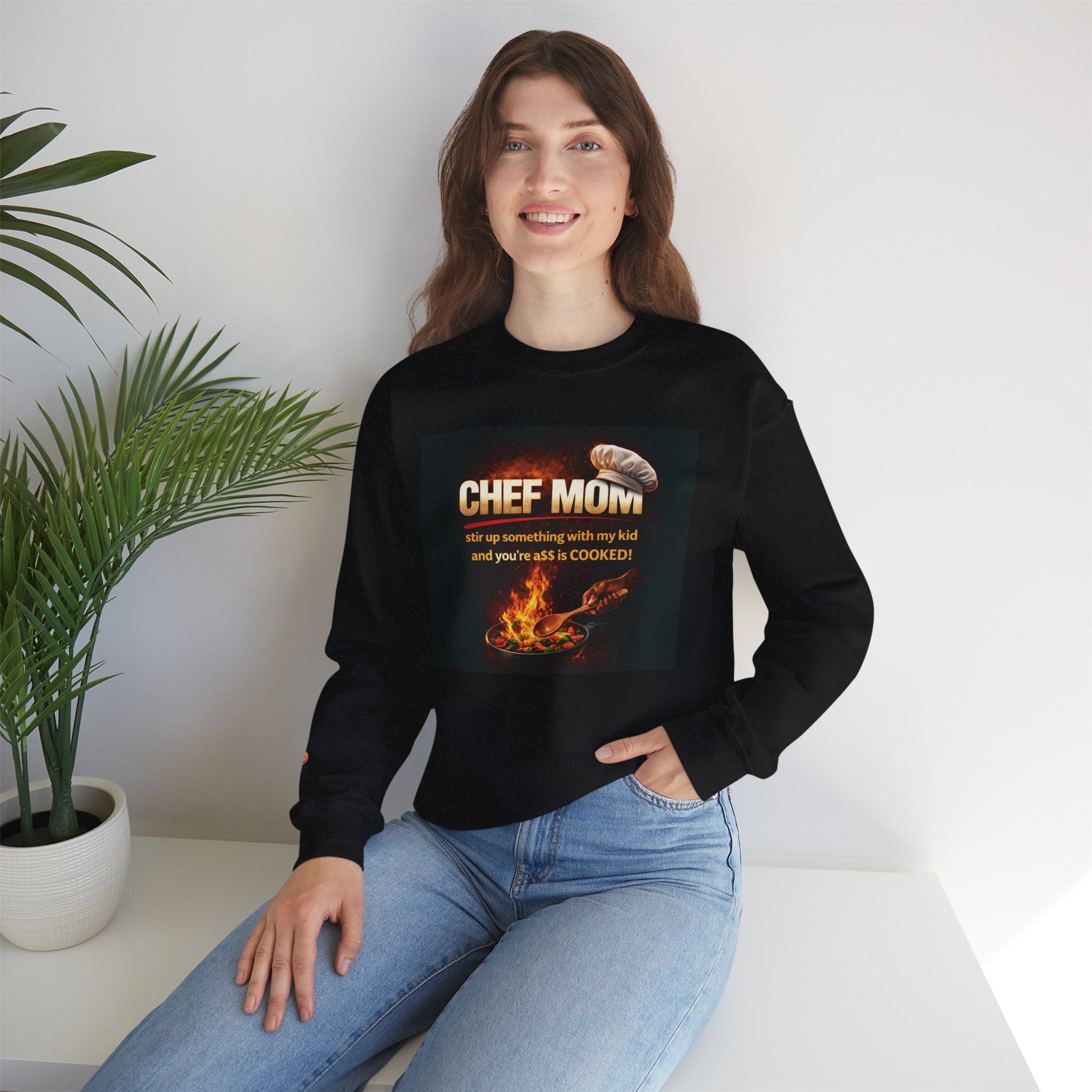 CHEF MOM Crewneck Sweatshirt (OS)