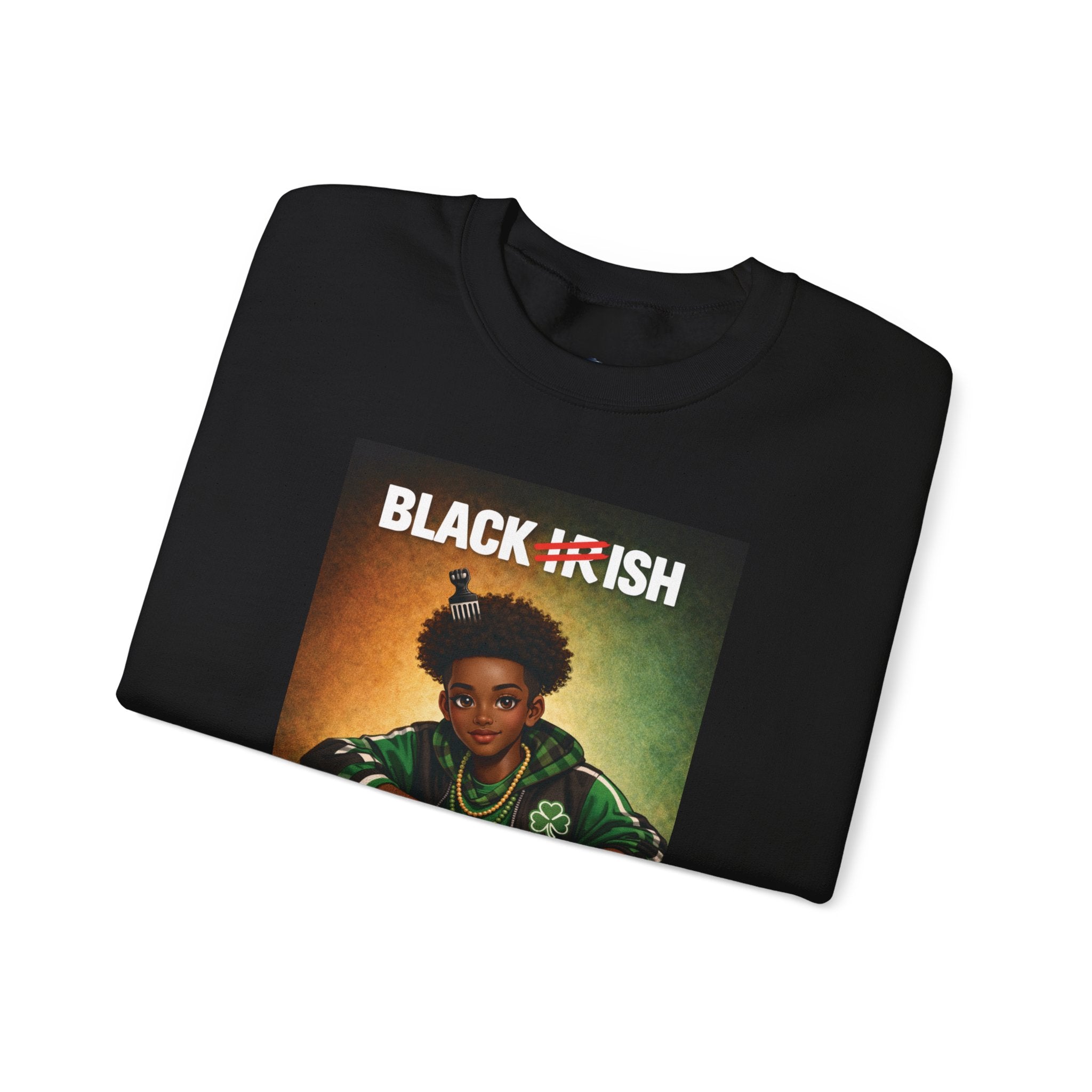 St Patrick's Day Sweatshirt (Blackish) M