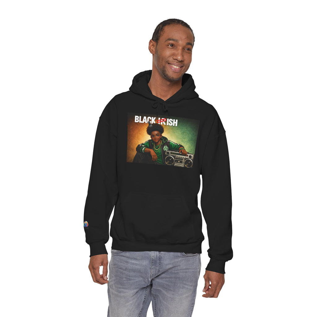 St Patrick's Day Hoodie (Blackish) M