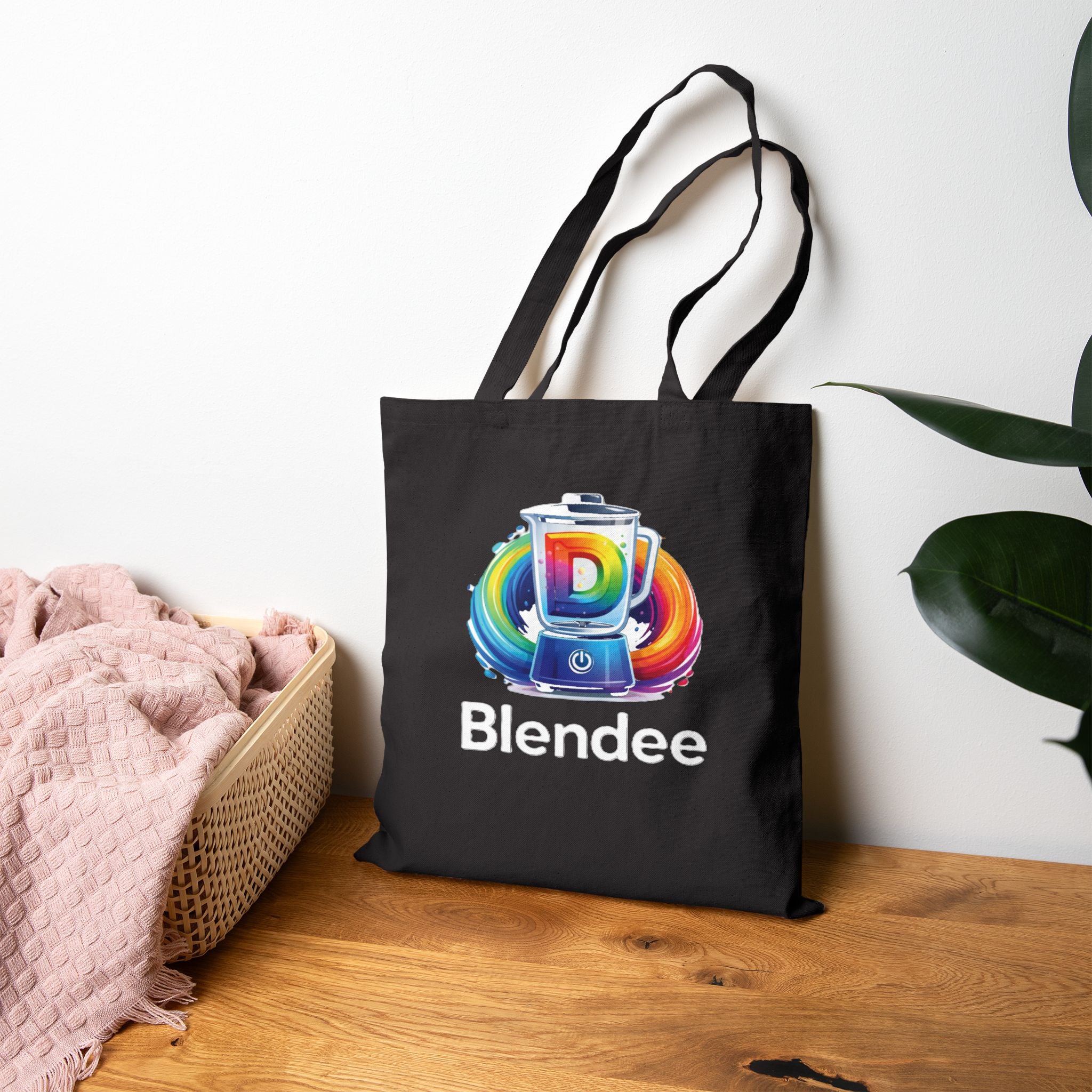 Blendee Logo Canvas Bag — Black