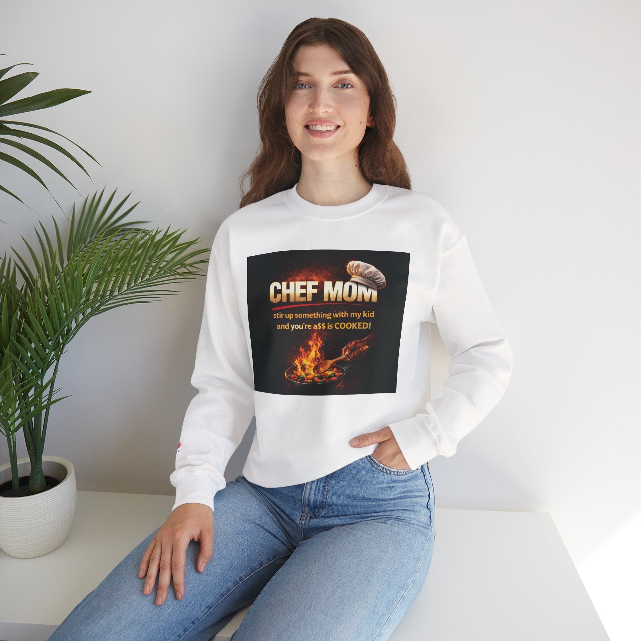 CHEF MOM Crewneck Sweatshirt (OS)