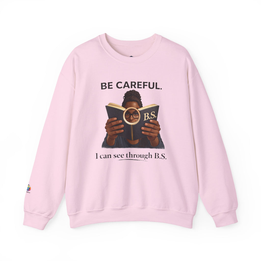 SEE THRU THE BS Crewneck Sweatshirt (OS) bw