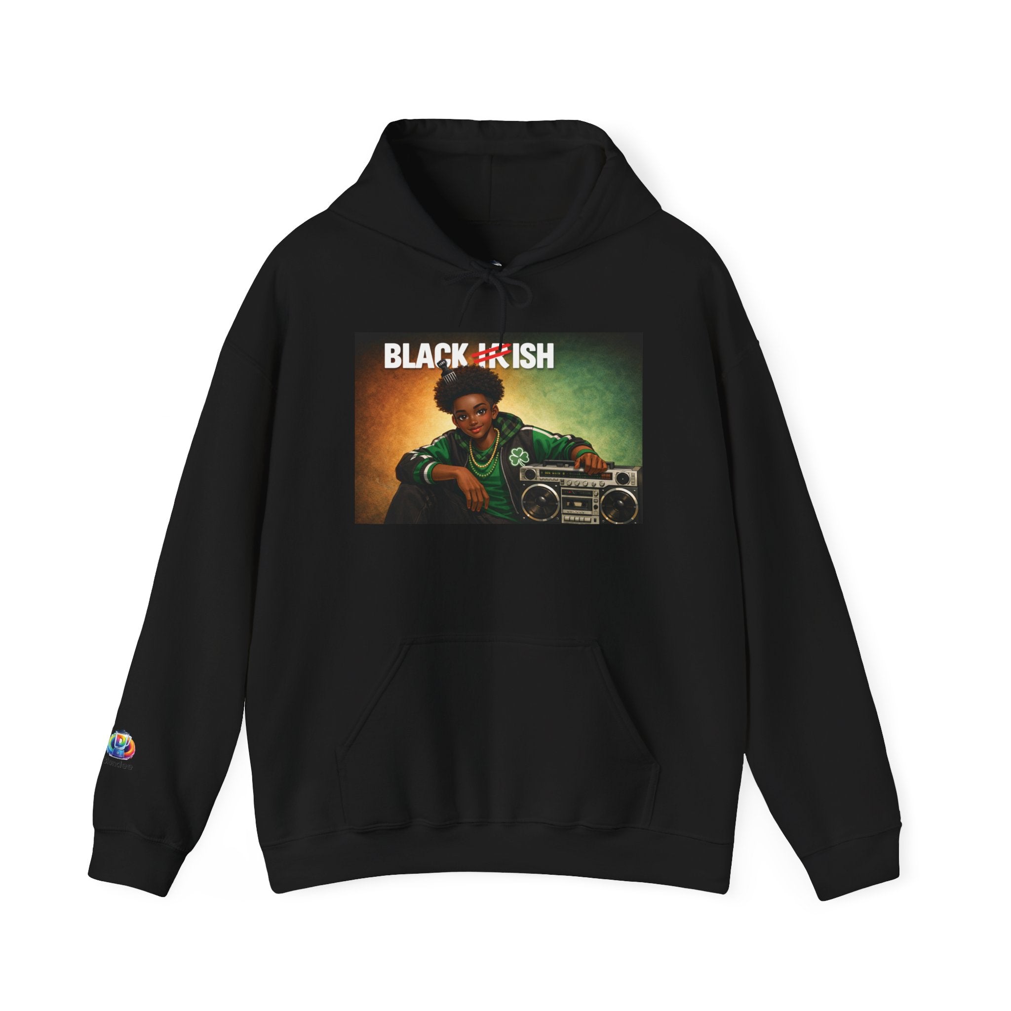St Patrick's Day Hoodie (Blackish) M