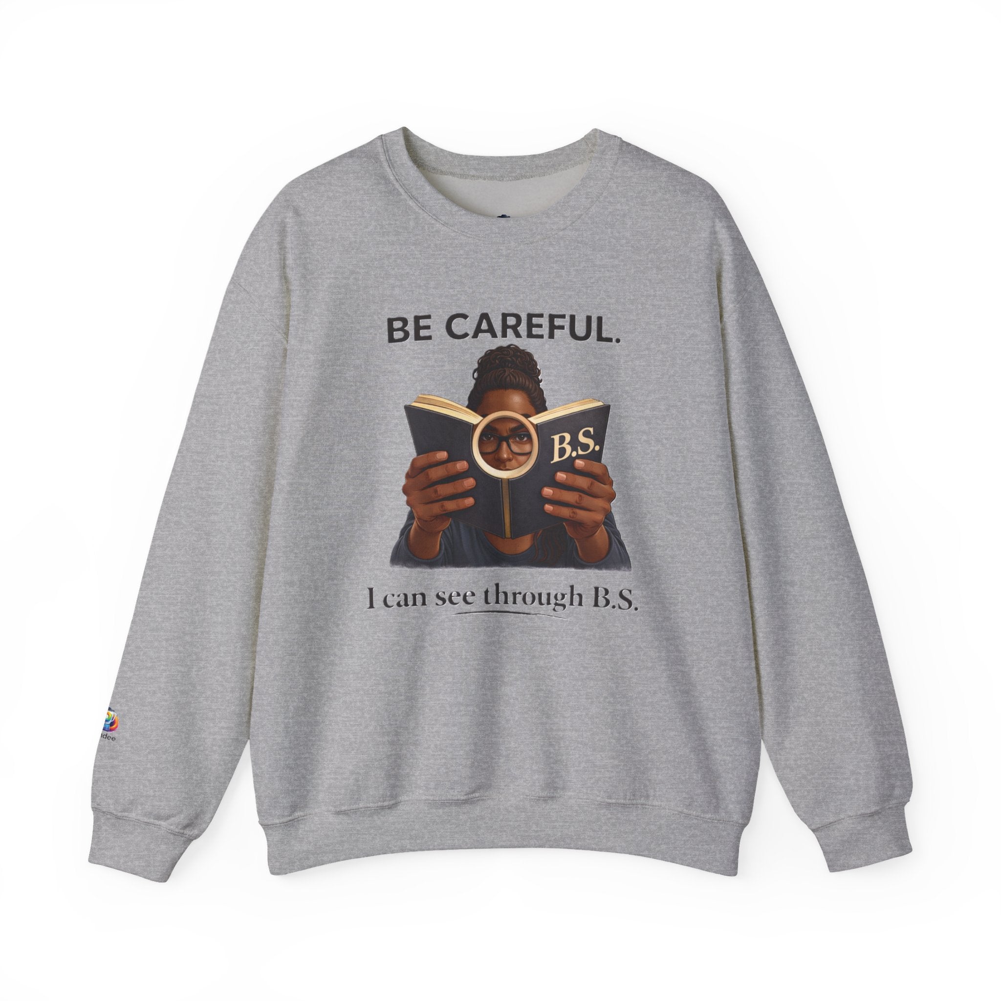 SEE THRU THE BS Crewneck Sweatshirt (OS) bw