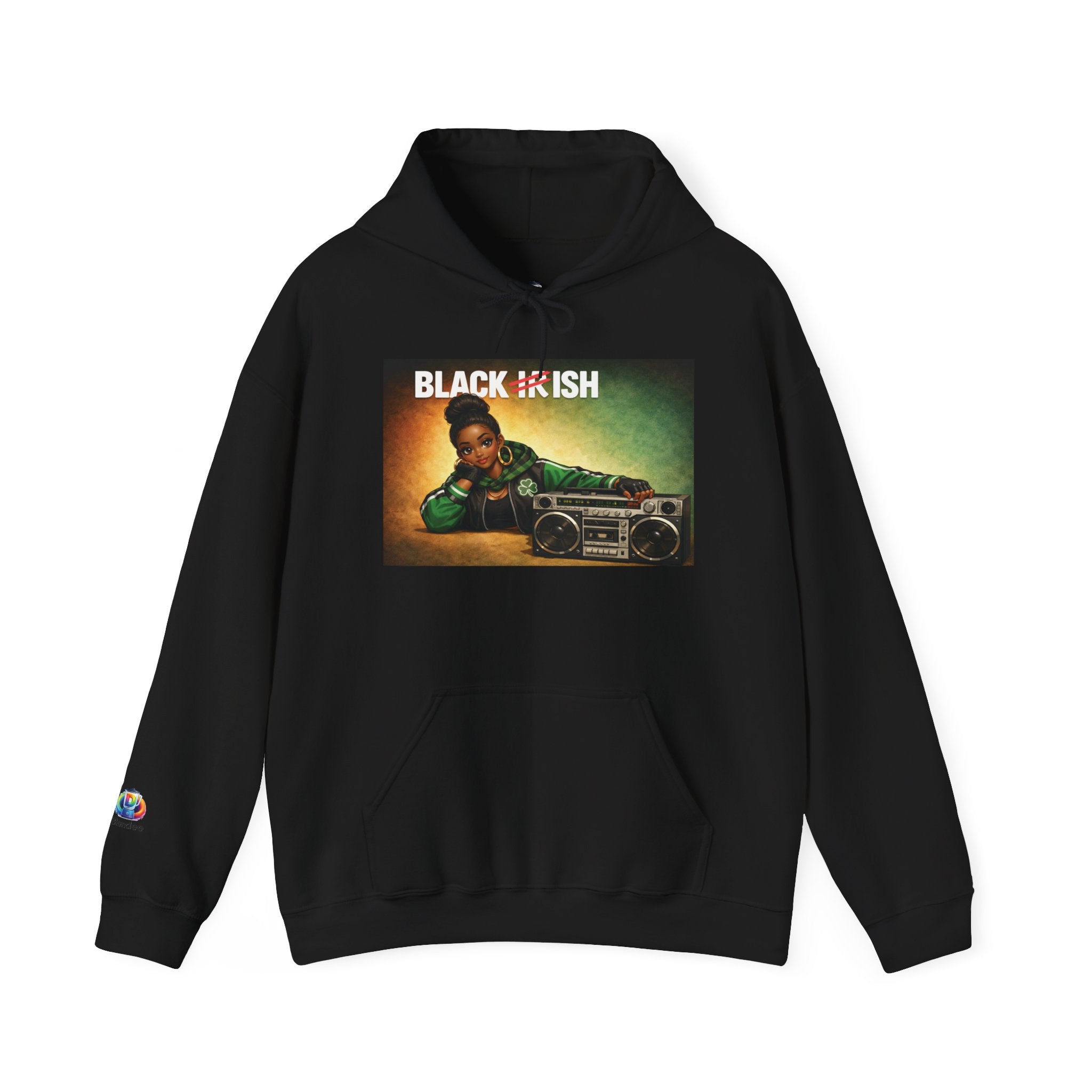 St Patrick's Day Hoodie (Blackish) F